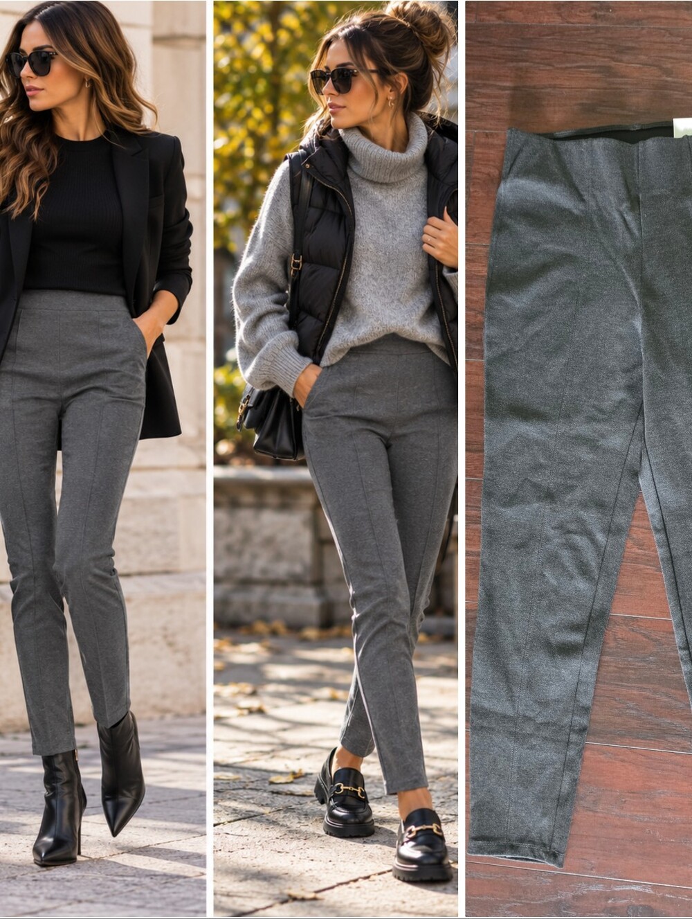 Old Navy Women’s Gray Pull-On Slim Ankle Pants ♡NEW♡